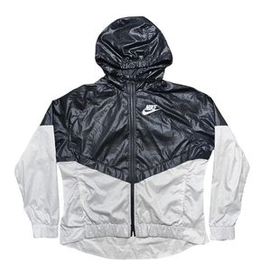 Nike Women's XL Full Zip Black and White Lightweight Jacket